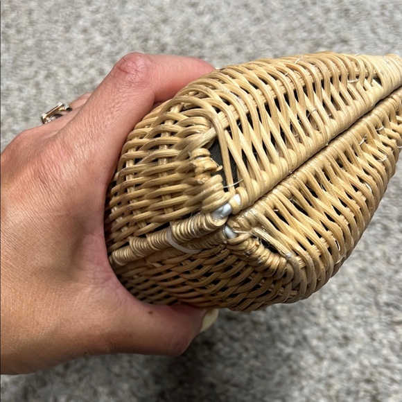 J. Crew Tan Woven Clutch with Gold Accent - Picture 6 of 6